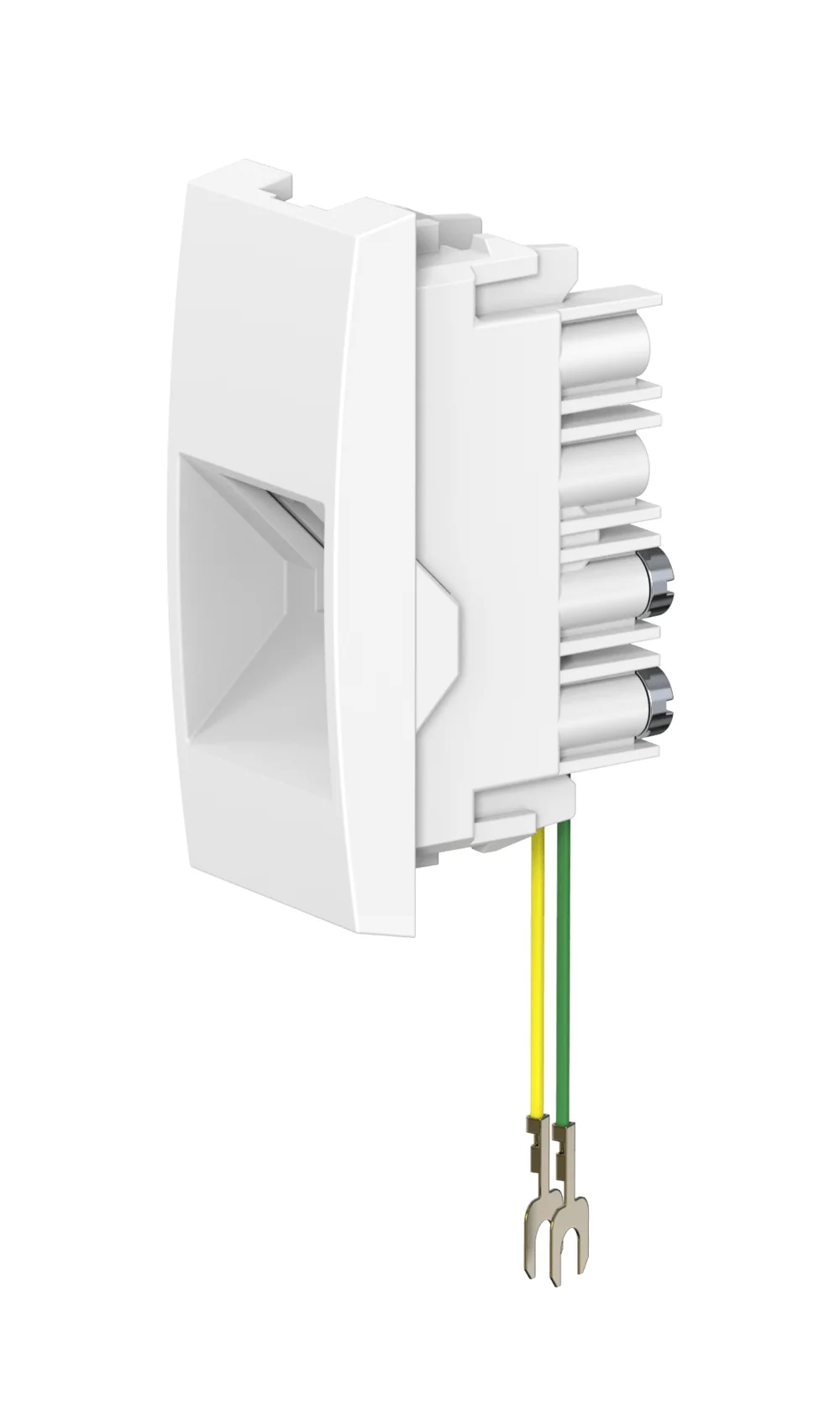 Встраиваемая модульная телефонная розетка CADUCEUS ALING MODE RJ12 6P2C, механизм - изображение 1