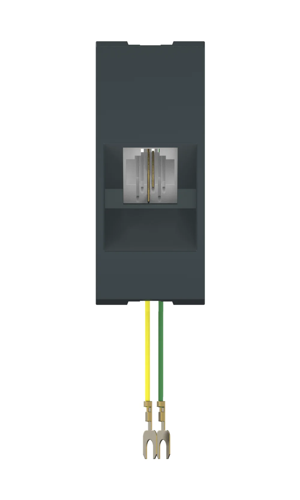 Встраиваемая модульная телефонная розетка CADUCEUS ALING MODE RJ12 6P2C, механизм - миниатюра 3