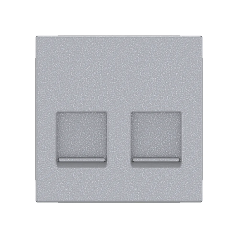Адаптер CADUCEUS ALING HIDE, двойной для Keystone RJ12/RJ45/USB A-A/HDMI A-A, со шторками - миниатюра 3