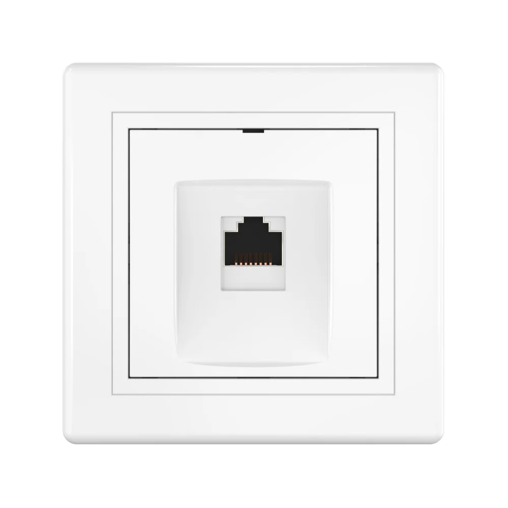 Розетка скрытой установки CADUCEUS ALING PRESTIGE компьютерная с модулем Keystone RJ45 8P8C - миниатюра 2