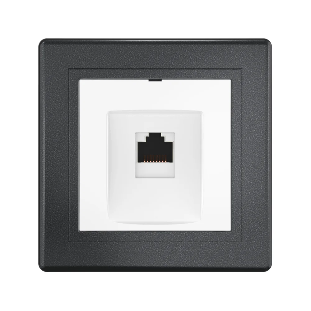 Розетка скрытой установки CADUCEUS ALING PRESTIGE компьютерная с модулем Keystone RJ45 8P8C - миниатюра 5