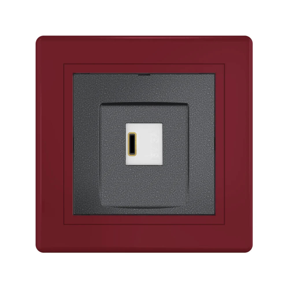 Розетка скрытой установки CADUCEUS ALING PRESTIGE USB, тип С, для зарядки 1-го устройства, 3А - миниатюра 9