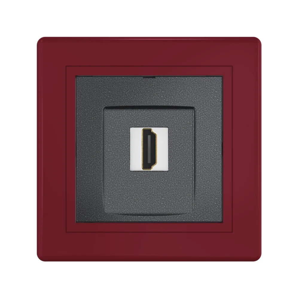 Розетка скрытой установки CADUCEUS ALING PRESTIGE с модулем Keystone HDMI тип A-A - миниатюра 8
