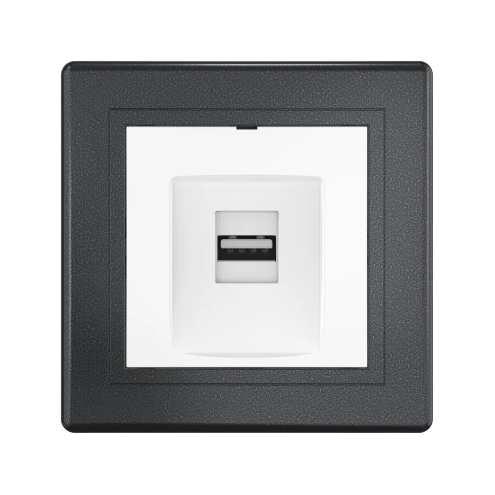Розетка скрытой установки CADUCEUS ALING PRESTIGE с модулем Keystone USB 2.0 тип А-А, 250В~ - миниатюра 7