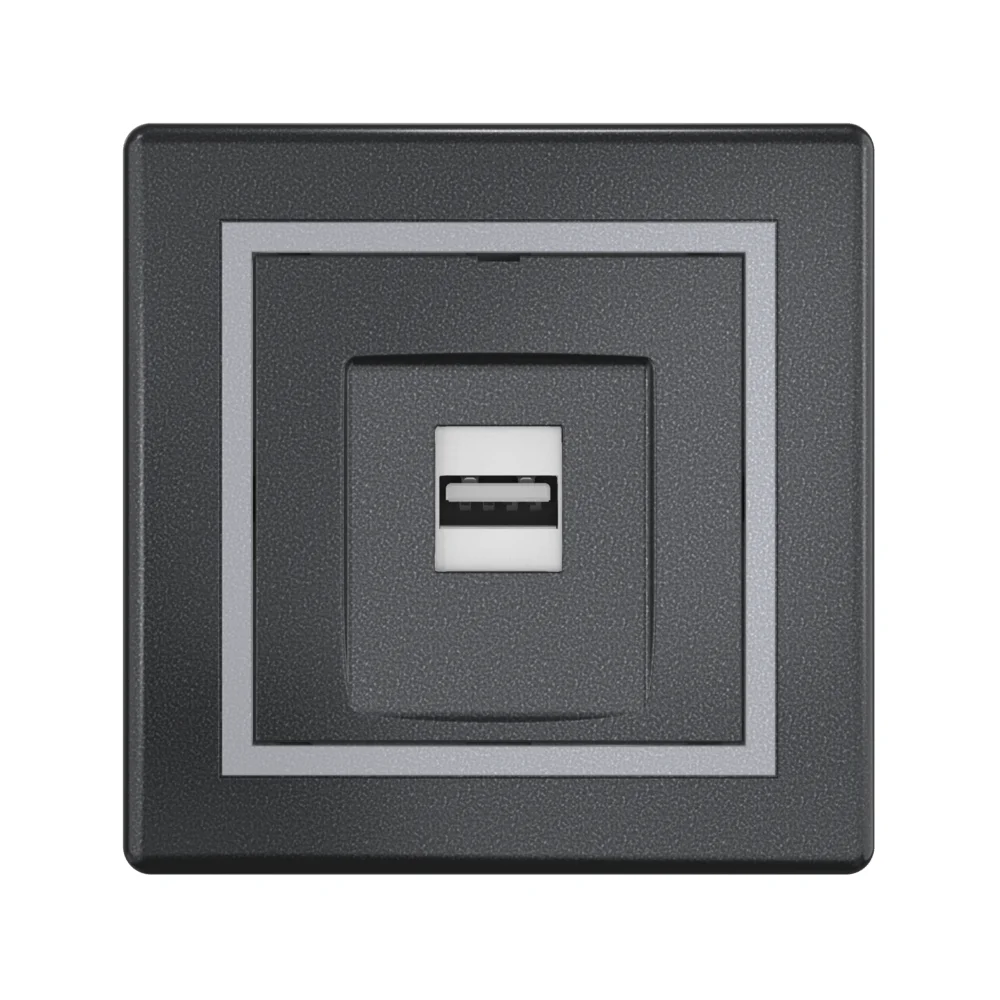 Розетка скрытой установки CADUCEUS ALING PRESTIGE с модулем Keystone USB 2.0 тип А-А, 250В~ - миниатюра 8