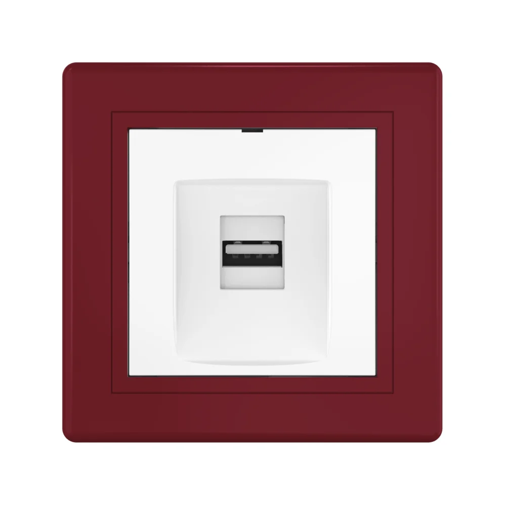 Розетка скрытой установки CADUCEUS ALING PRESTIGE с модулем Keystone USB 2.0 тип А-А, 250В~ - миниатюра 9