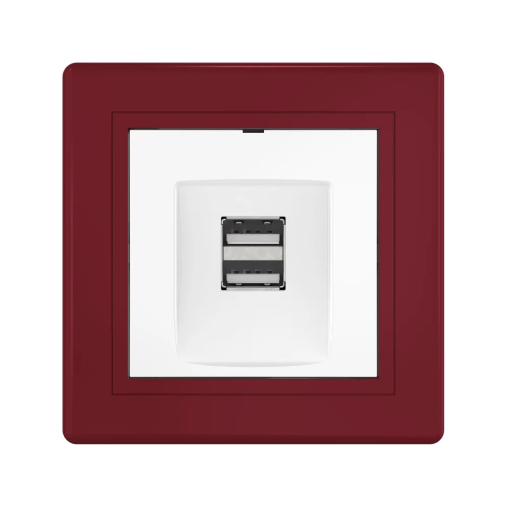 Розетка скрытой установки CADUCEUS ALING PRESTIGE двойная, USB, тип А, для зарядки устройств, 2,1А - миниатюра 7