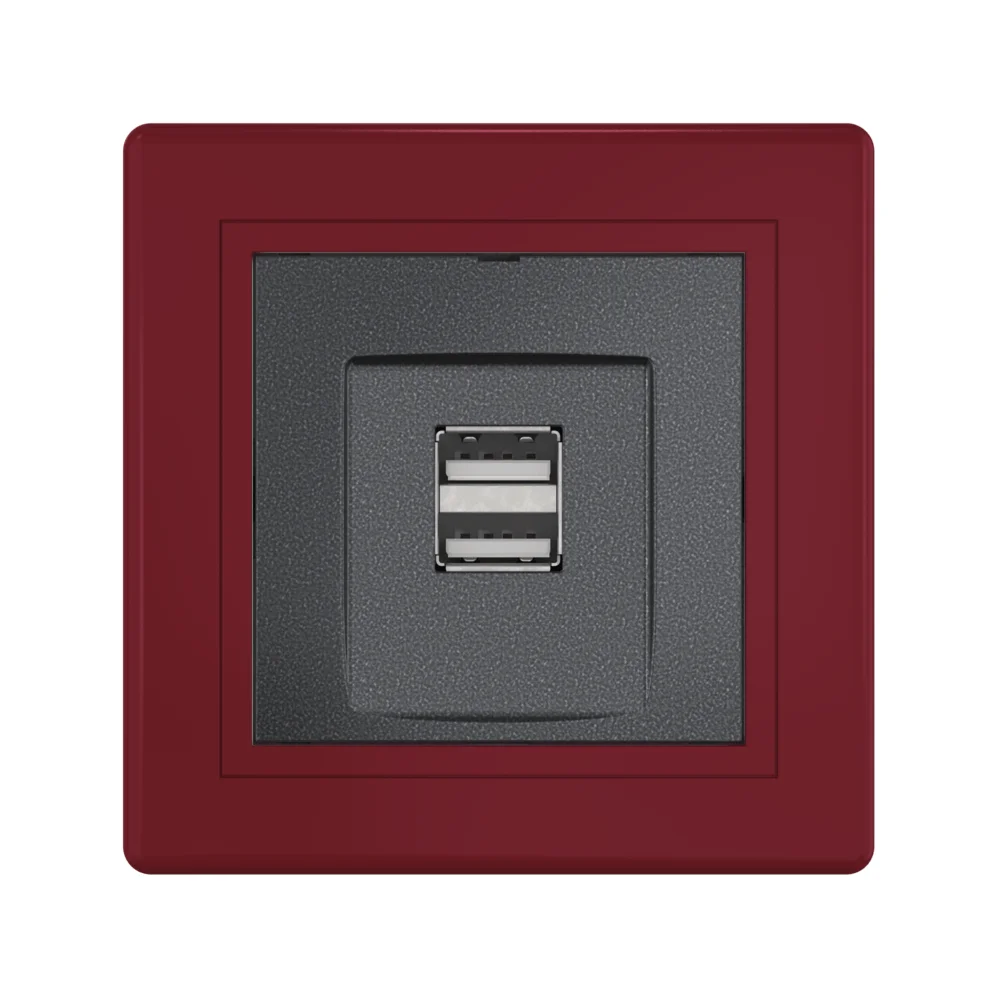 Розетка скрытой установки CADUCEUS ALING PRESTIGE двойная, USB, тип А, для зарядки устройств, 2,1А - миниатюра 8