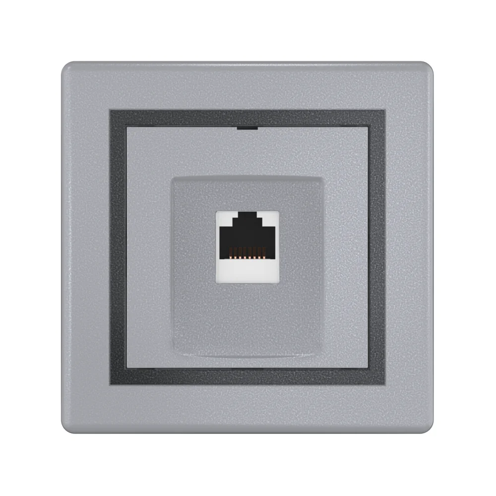 Розетка скрытой установки CADUCEUS ALING PRESTIGE компьютерная с модулем Keystone RJ45 8P8C, cat.6A - миниатюра 7