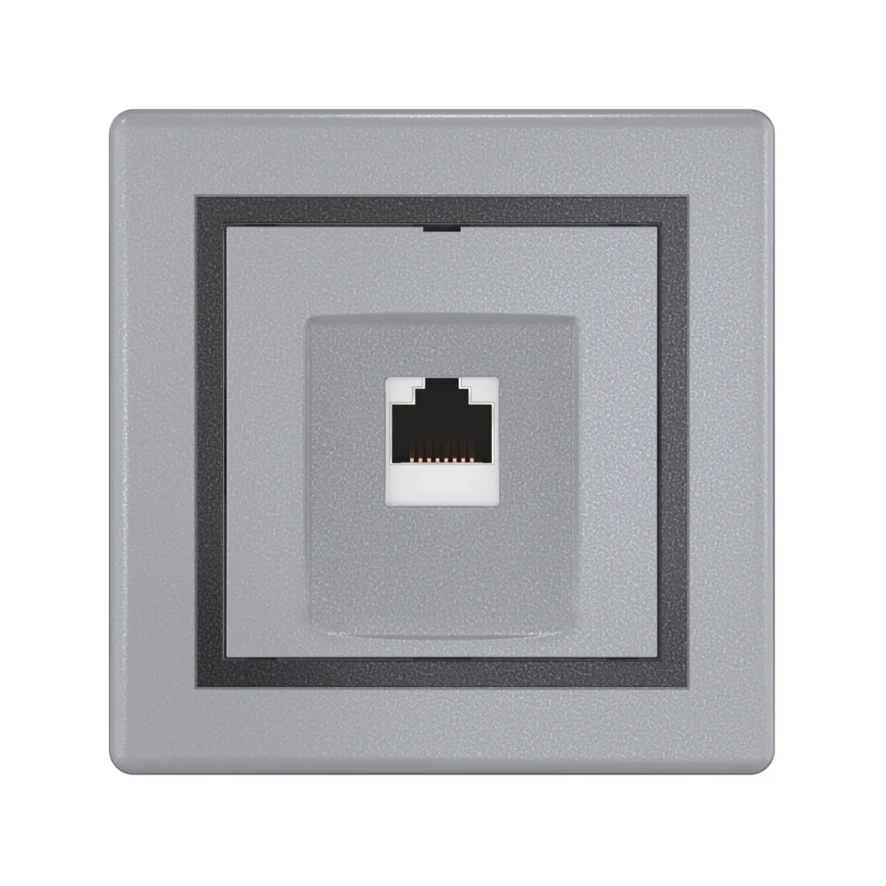 Розетка скрытой установки CADUCEUS ALING PRESTIGE компьютерная с модулем Keystone RJ45 8P8C cat.6 - миниатюра 5