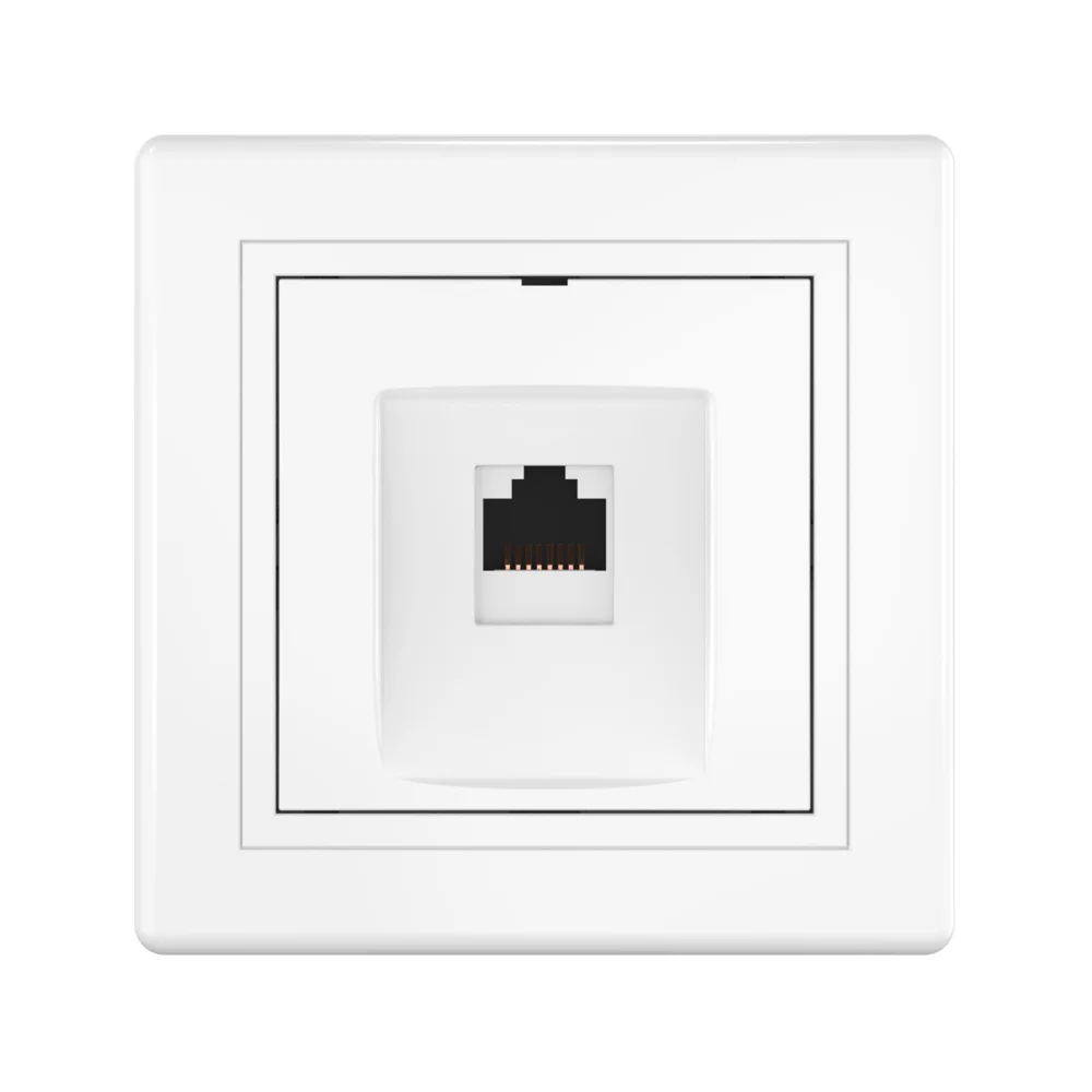 Розетка скрытой установки CADUCEUS ALING PRESTIGE компьютерная с модулем Keystone RJ45 8P8C, cat.6 - миниатюра 2