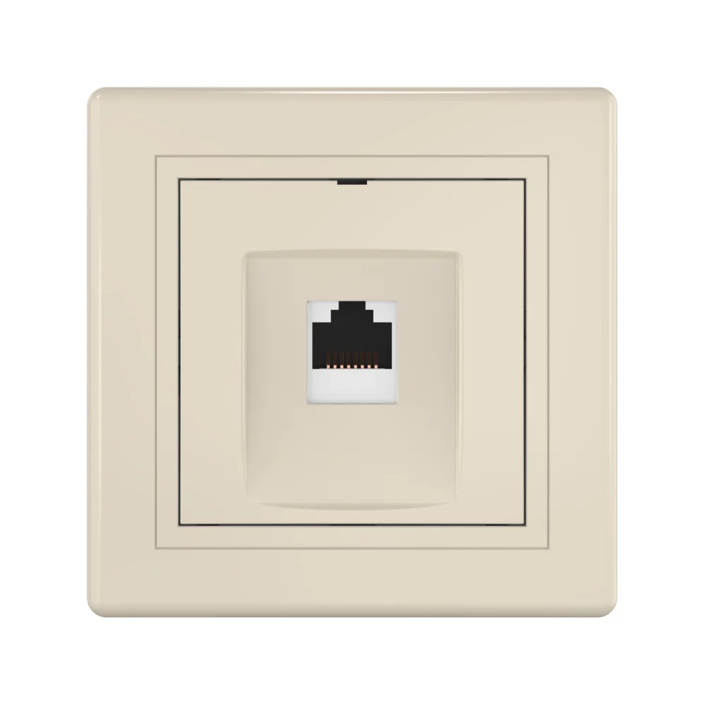 Розетка скрытой установки CADUCEUS ALING PRESTIGE компьютерная с модулем Keystone RJ45 8P8C, cat.6 - миниатюра 3