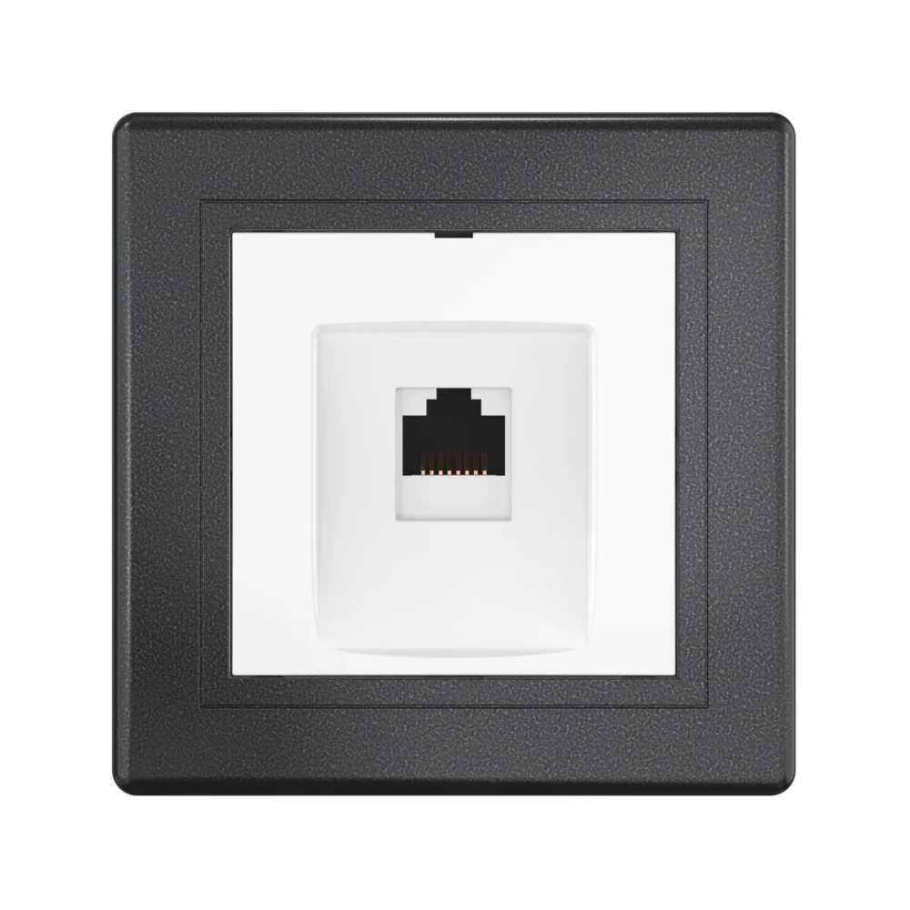 Розетка скрытой установки CADUCEUS ALING PRESTIGE компьютерная с модулем Keystone RJ45 8P8C, cat.6 - миниатюра 8