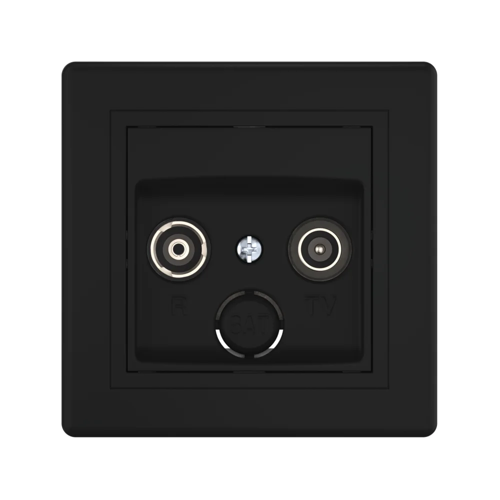 Розетка скрытой установки CADUCEUS ALING PRESTIGE антенная TV/FM, оконечная - миниатюра 10
