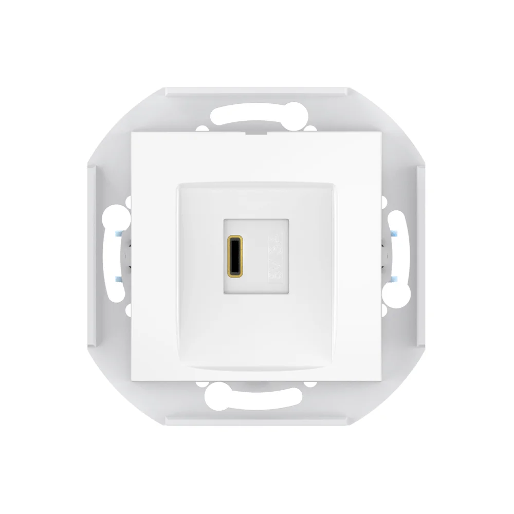 Розетка скрытой установки CADUCEUS ALING PRESTIGE USB, тип С, для зарядки, 1-го устройства, 3А - миниатюра 2