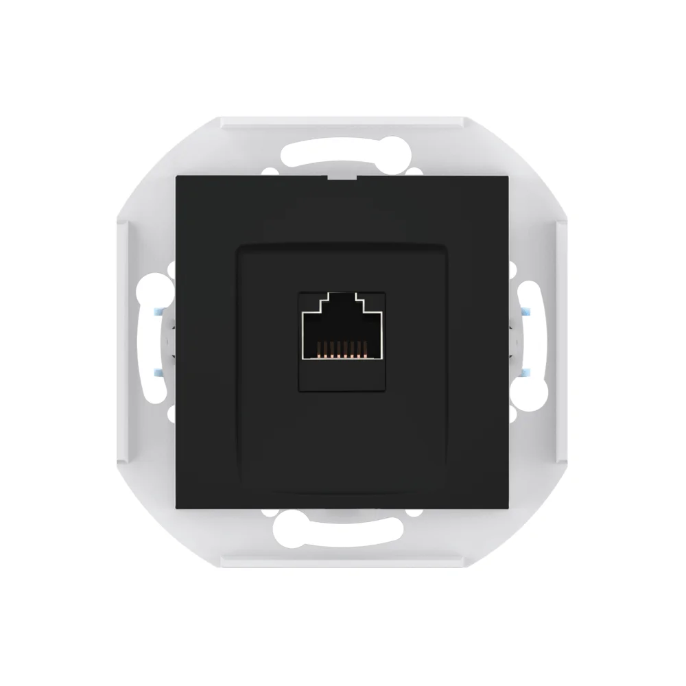 Розетка скрытой установки CADUCEUS ALING PRESTIGE компьютерная с модулем Keystone RJ45 8P8C, cat.6A - миниатюра 7