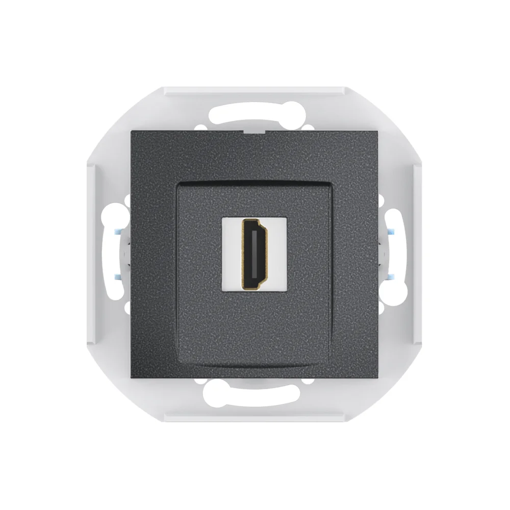 Розетка скрытой установки CADUCEUS ALING PRESTIGE с модулем Keystone HDMI тип A-A, механизм - миниатюра 5