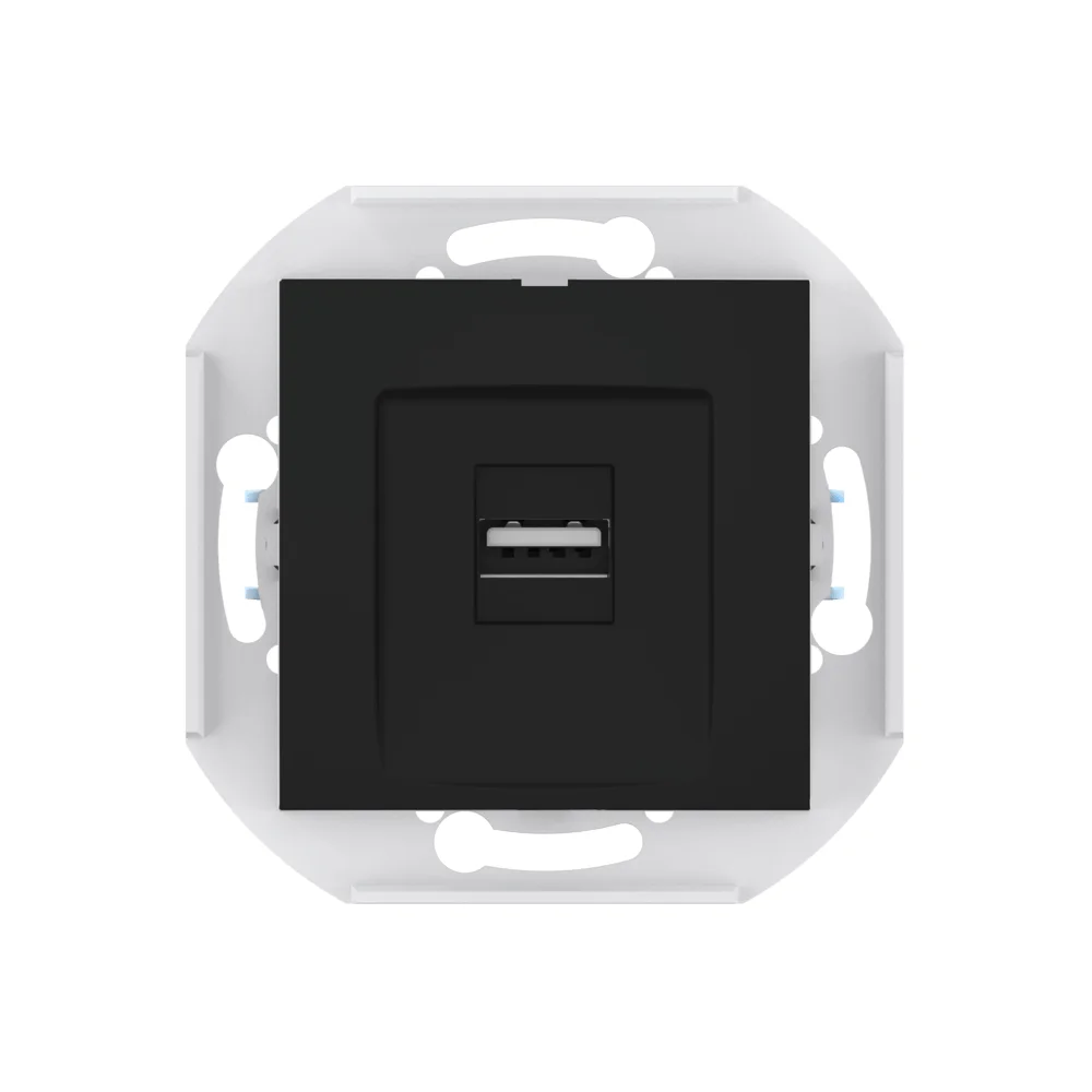 Розетка скрытой установки CADUCEUS ALING PRESTIGE с модулем Keystone USB 2.0 тип А-А, 250В~ - миниатюра 7