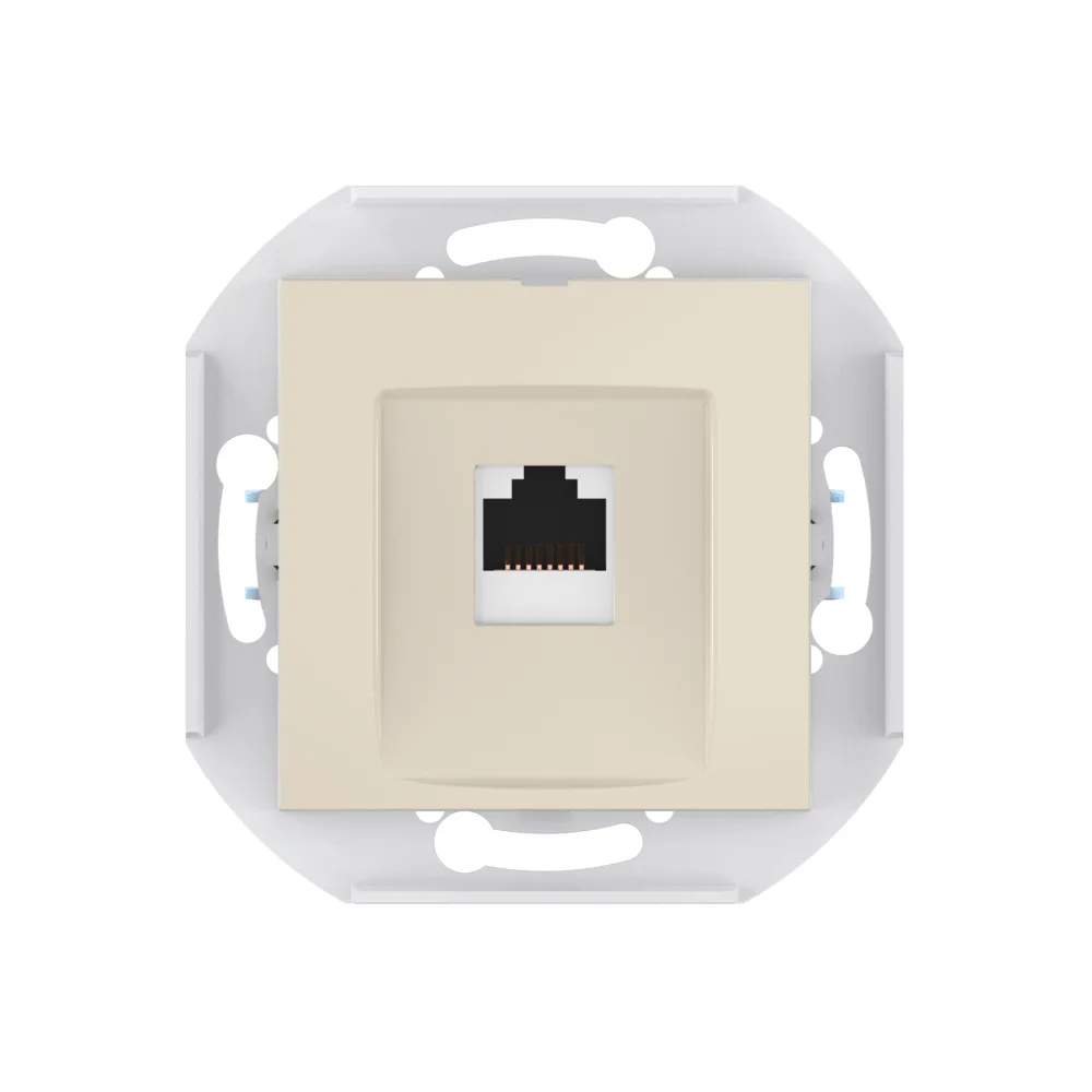 Розетка скрытой установки CADUCEUS ALING PRESTIGE компьютерная с модулем Keystone RJ45 8P8C, cat.6 - миниатюра 4
