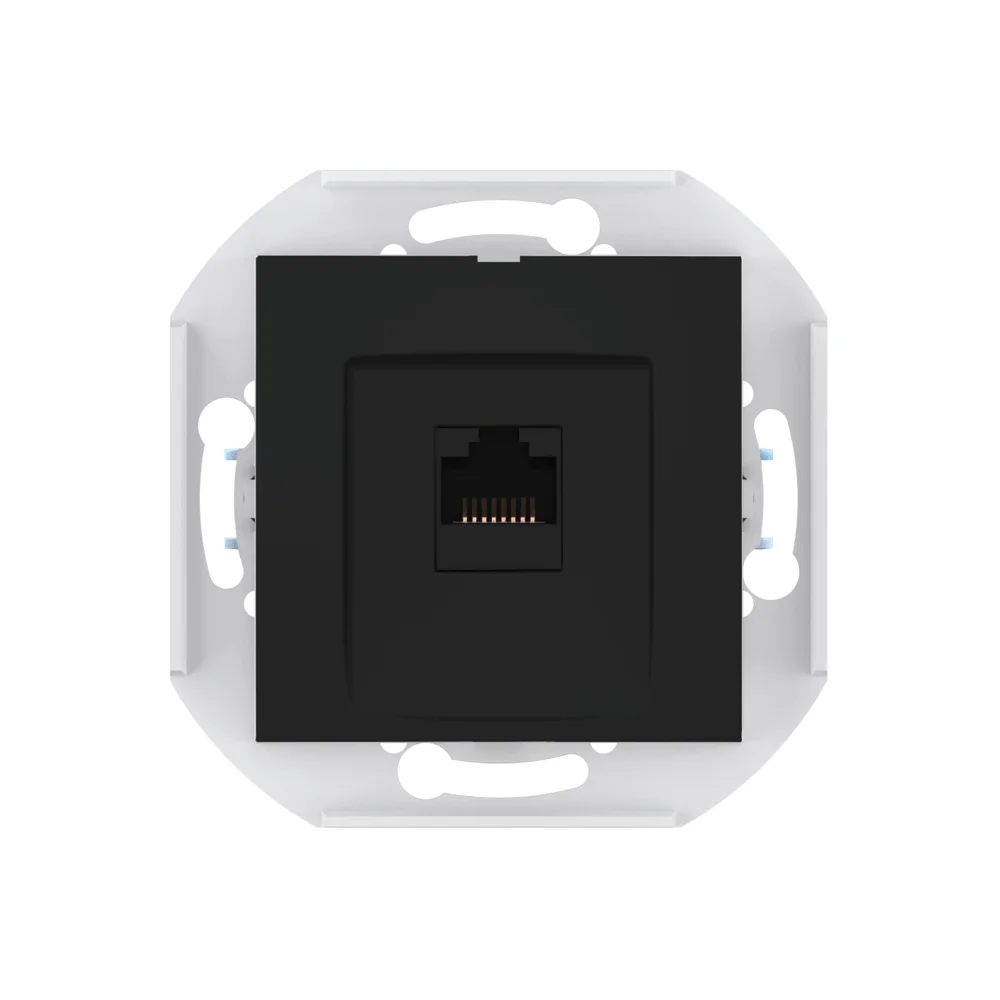 Розетка скрытой установки CADUCEUS ALING PRESTIGE компьютерная с модулем Keystone RJ45 8P8C, cat.6 - миниатюра 6