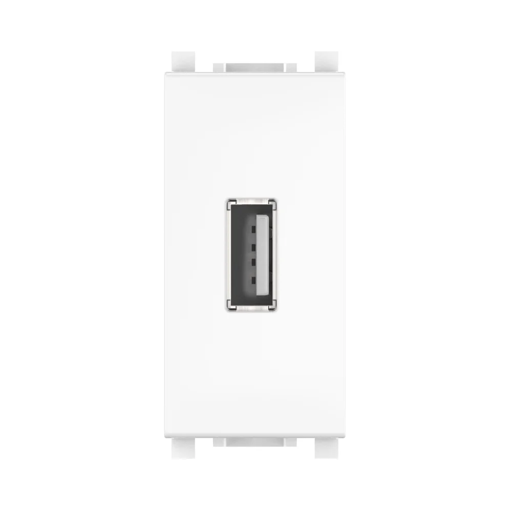 Розетка USB 2.0 тип А CADUCEUS ALING EXPERIENCE для скрытой проводки, для зарядки 1-го устройства - миниатюра 2