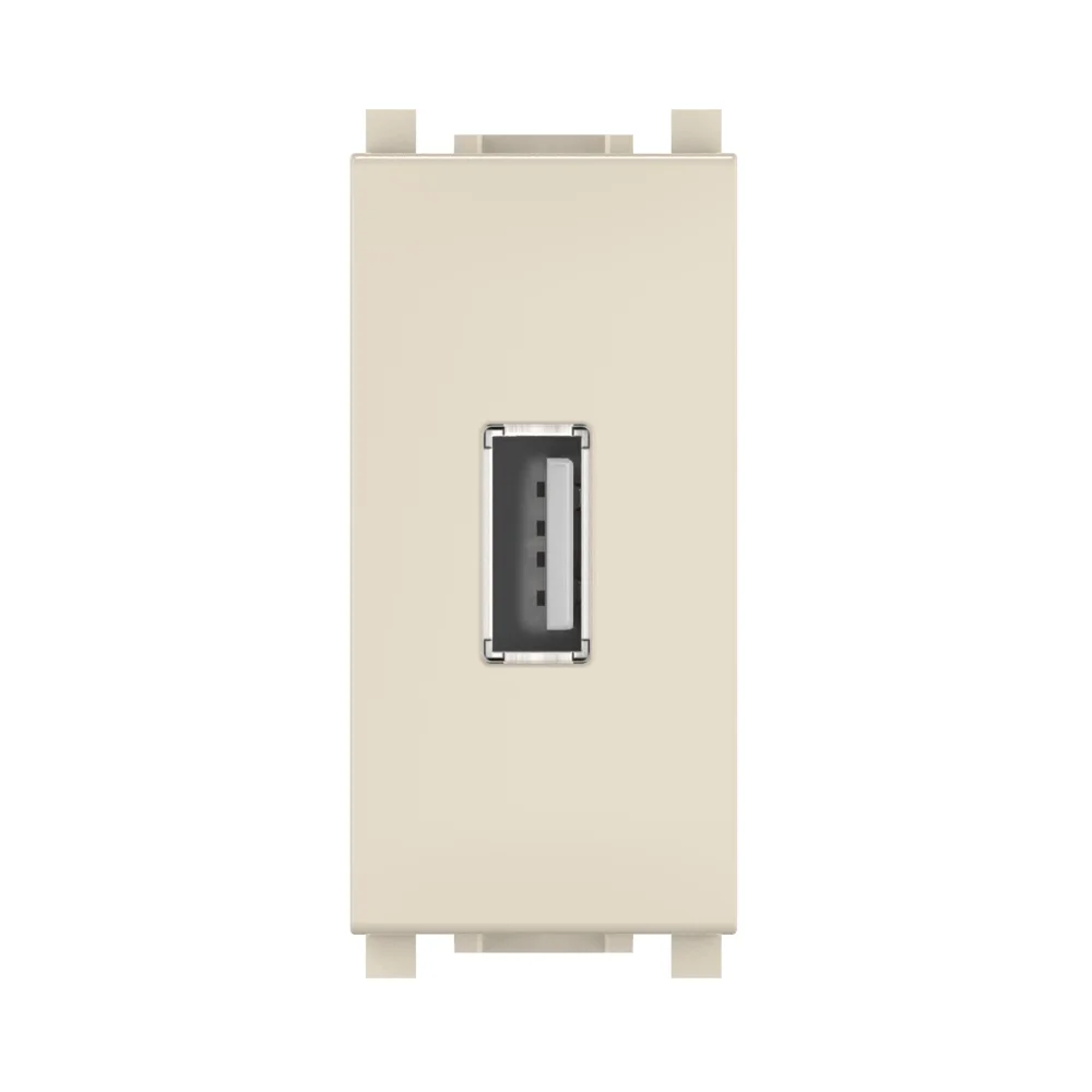 Розетка USB 2.0 тип А CADUCEUS ALING EXPERIENCE для скрытой проводки, для зарядки 1-го устройства - миниатюра 3