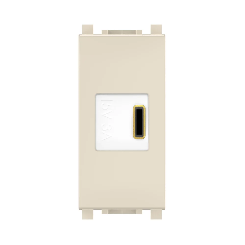 Розетка USB тип C CADUCEUS ALING EXPERIENCE для скрытой проводки, для зарядки 1-го устройства - миниатюра 3
