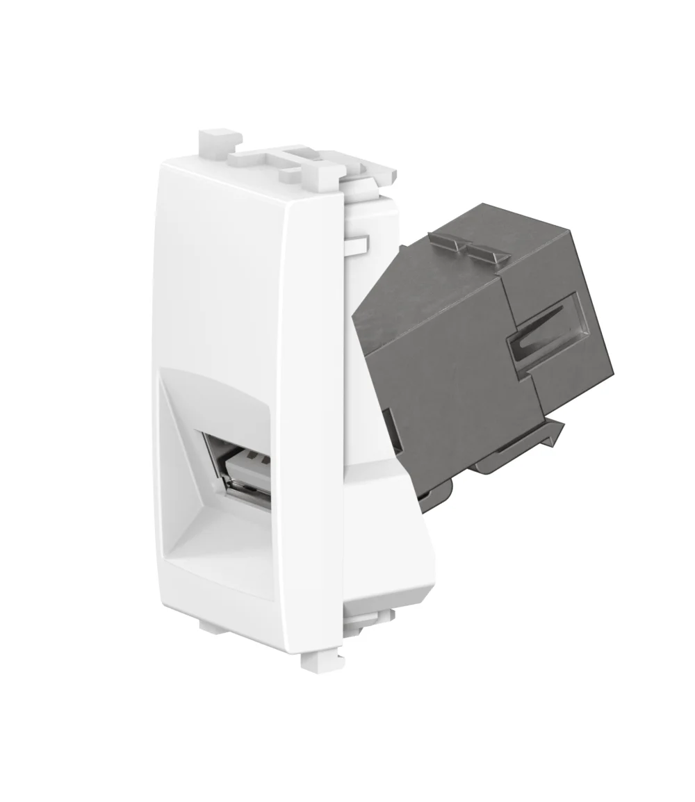 Розетка с модулем Keystone USB 2.0 тип A-A CADUCEUS ALING EXPERIENCE для скрытой проводки - изображение 1