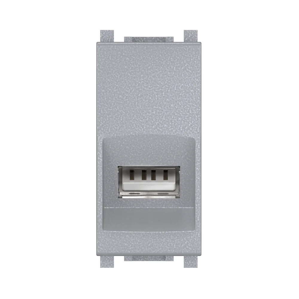 Розетка с модулем Keystone USB 2.0 тип A-A CADUCEUS ALING EXPERIENCE для скрытой проводки - миниатюра 4