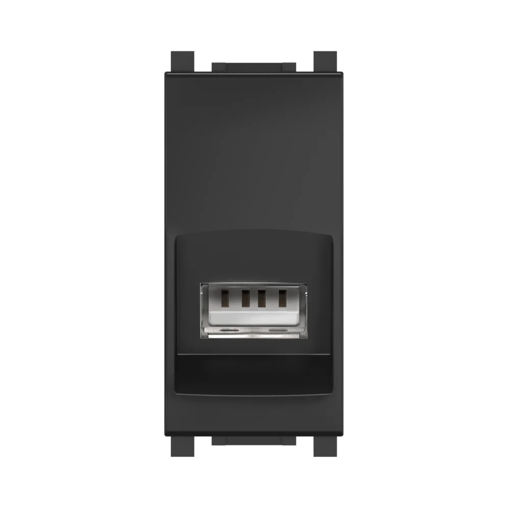 Розетка с модулем Keystone USB 2.0 тип A-A CADUCEUS ALING EXPERIENCE для скрытой проводки - миниатюра 5