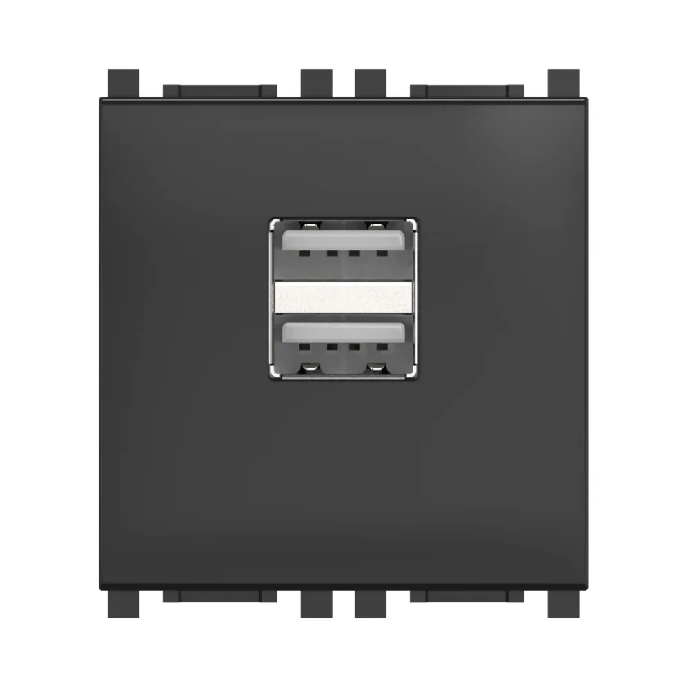 Розетка USB 2.0 тип А CADUCEUS ALING EXPERIENCE для скрытой проводки, для зарядки 2-х устройств - миниатюра 5