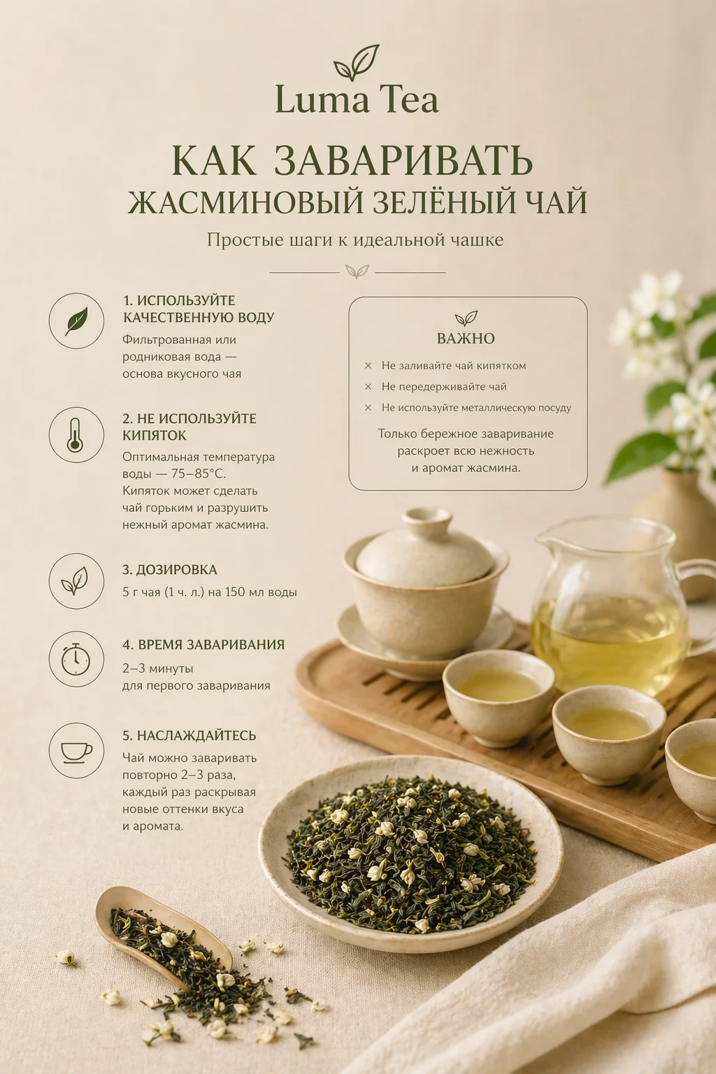 Зеленый чай с жасмином - миниатюра 3