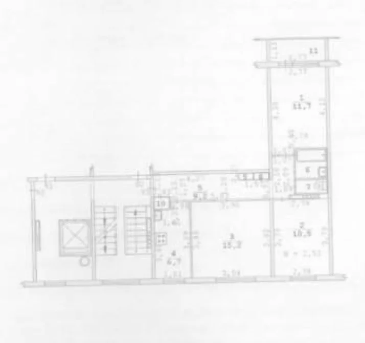 Квартира, 3х-комн., S=57,5 м²(евродвушка) - миниатюра 13