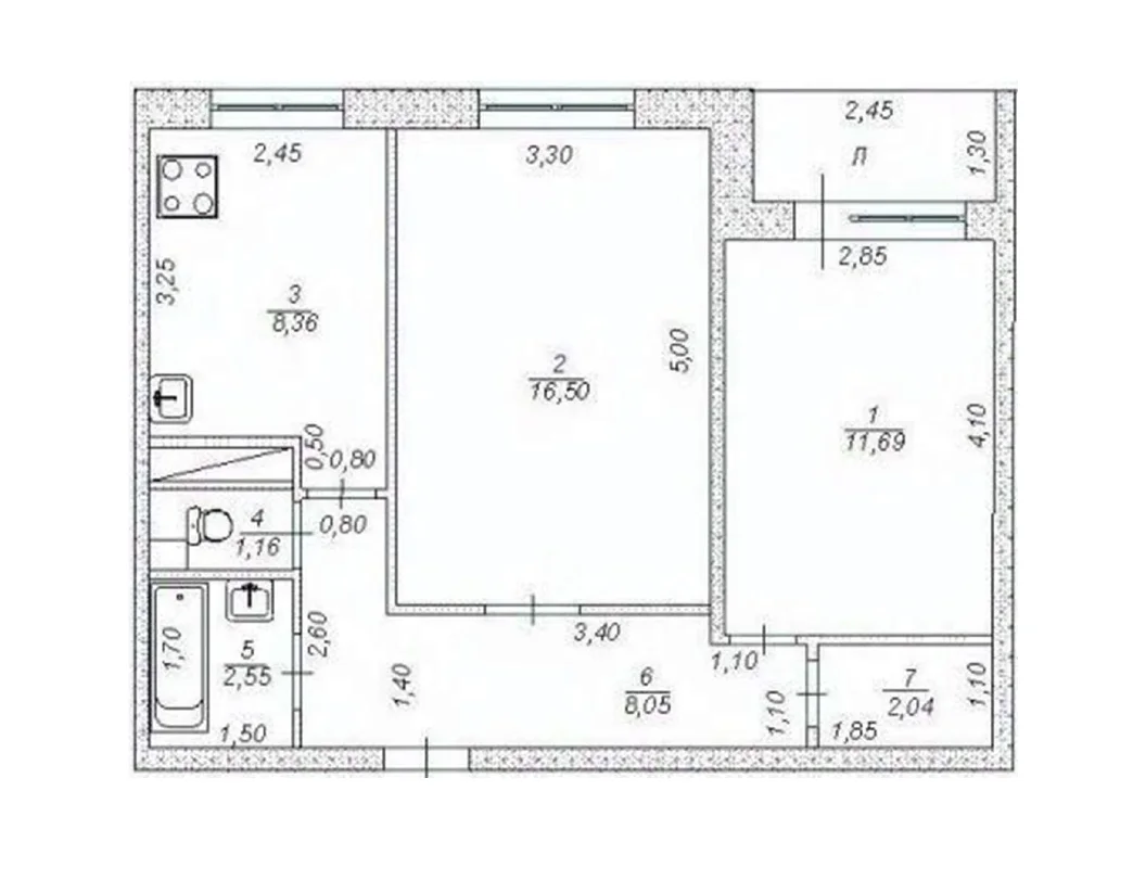 2х-комнатная квартира, 50,3 м2 - миниатюра 14