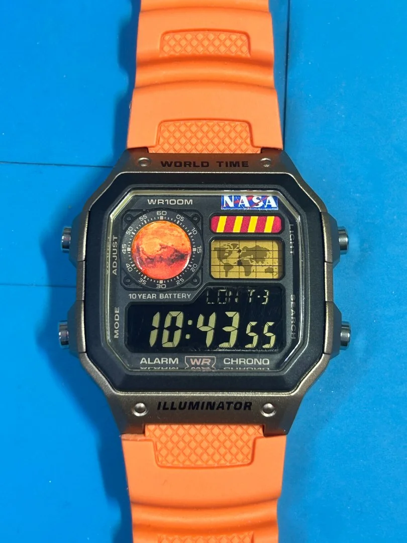 Часы Сasio Ae-1200 кастом «Марс» - миниатюра 3