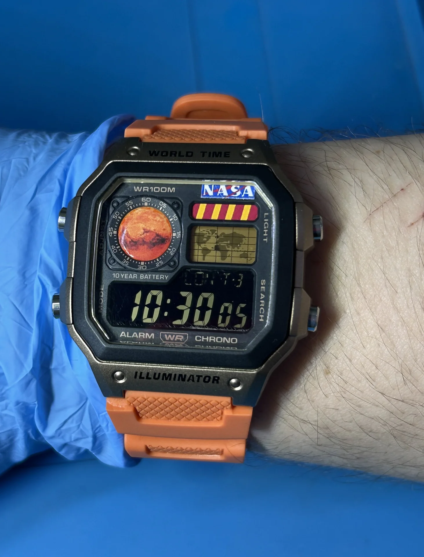 Часы Сasio Ae-1200 кастом «Марс» - миниатюра 6