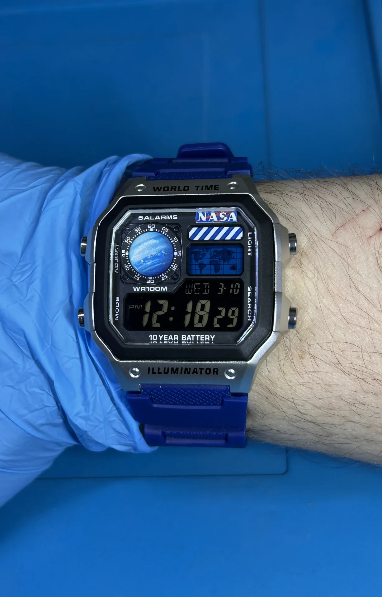 Часы Сasio Ae-1200 кастом «Нептун» - миниатюра 6