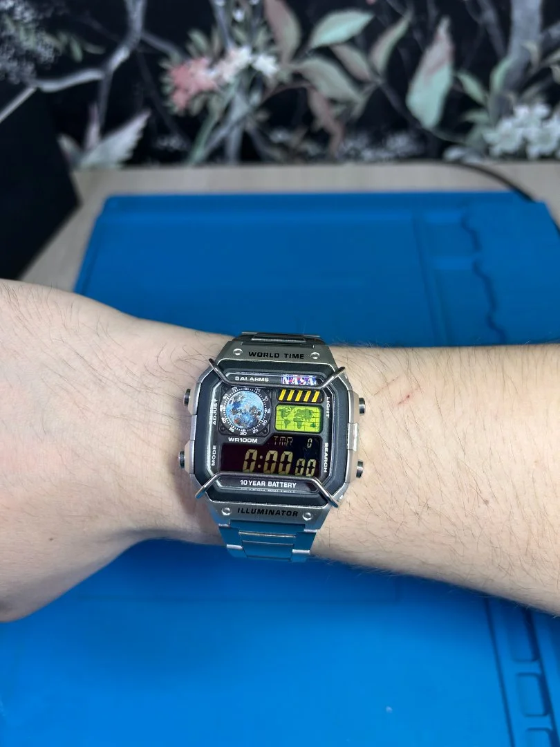 Часы Сasio Ae-1200 кастом «Луноход» - миниатюра 5