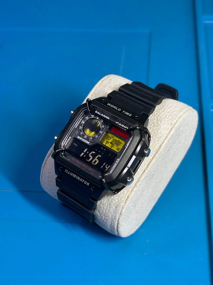 Часы Сasio Ae-1200 кастом «Бэтмен» - миниатюра 4