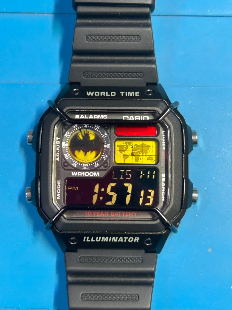Часы Сasio Ae-1200 кастом «Бэтмен» - миниатюра 3