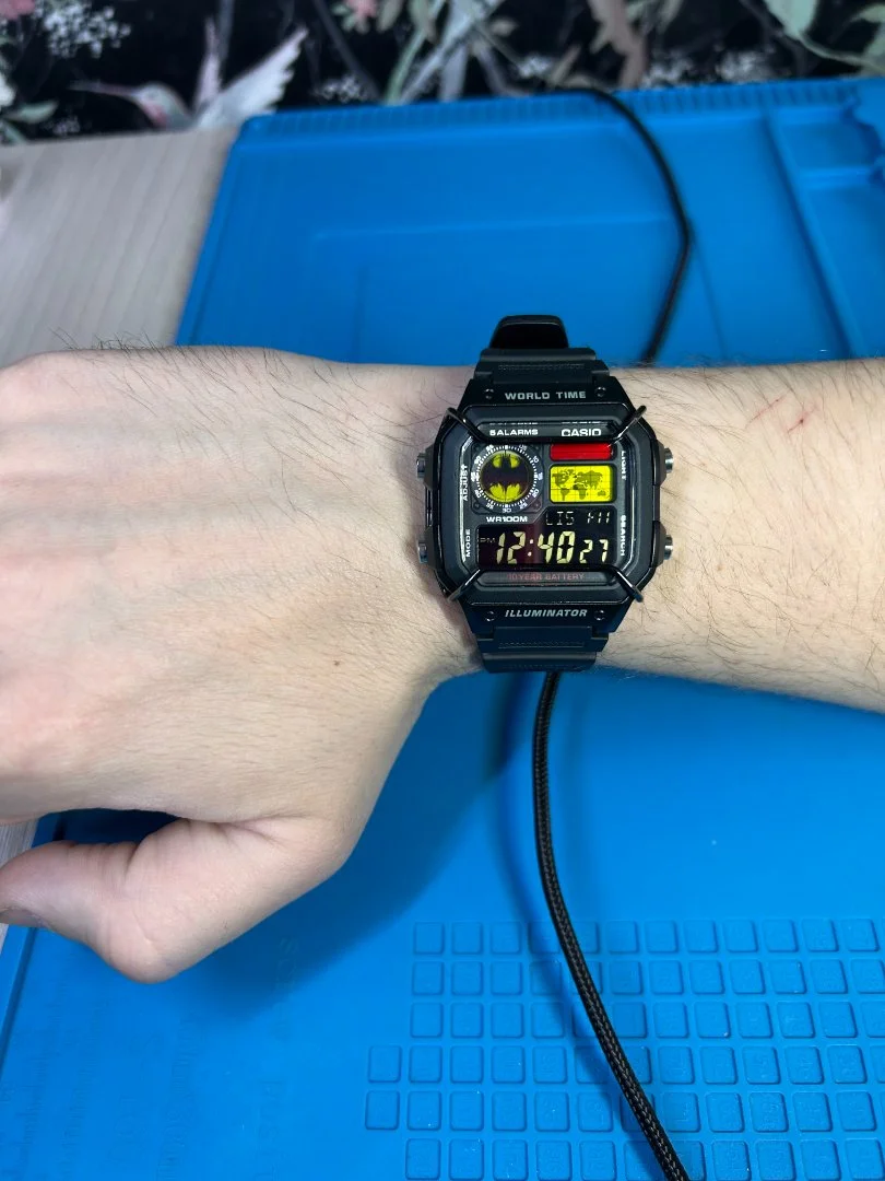 Часы Сasio Ae-1200 кастом «Бэтмен» - миниатюра 6