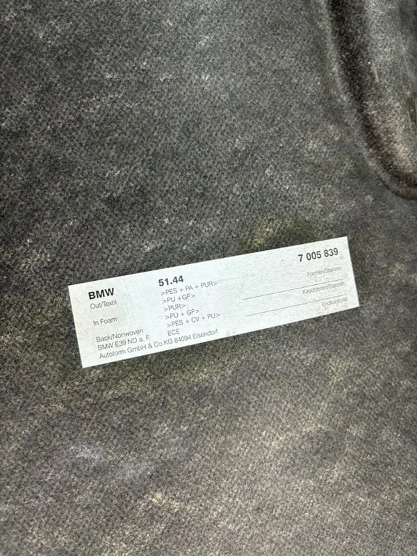 Полотно потолка BMW 5 E39 256S5 M54B25 2001 - миниатюра 6