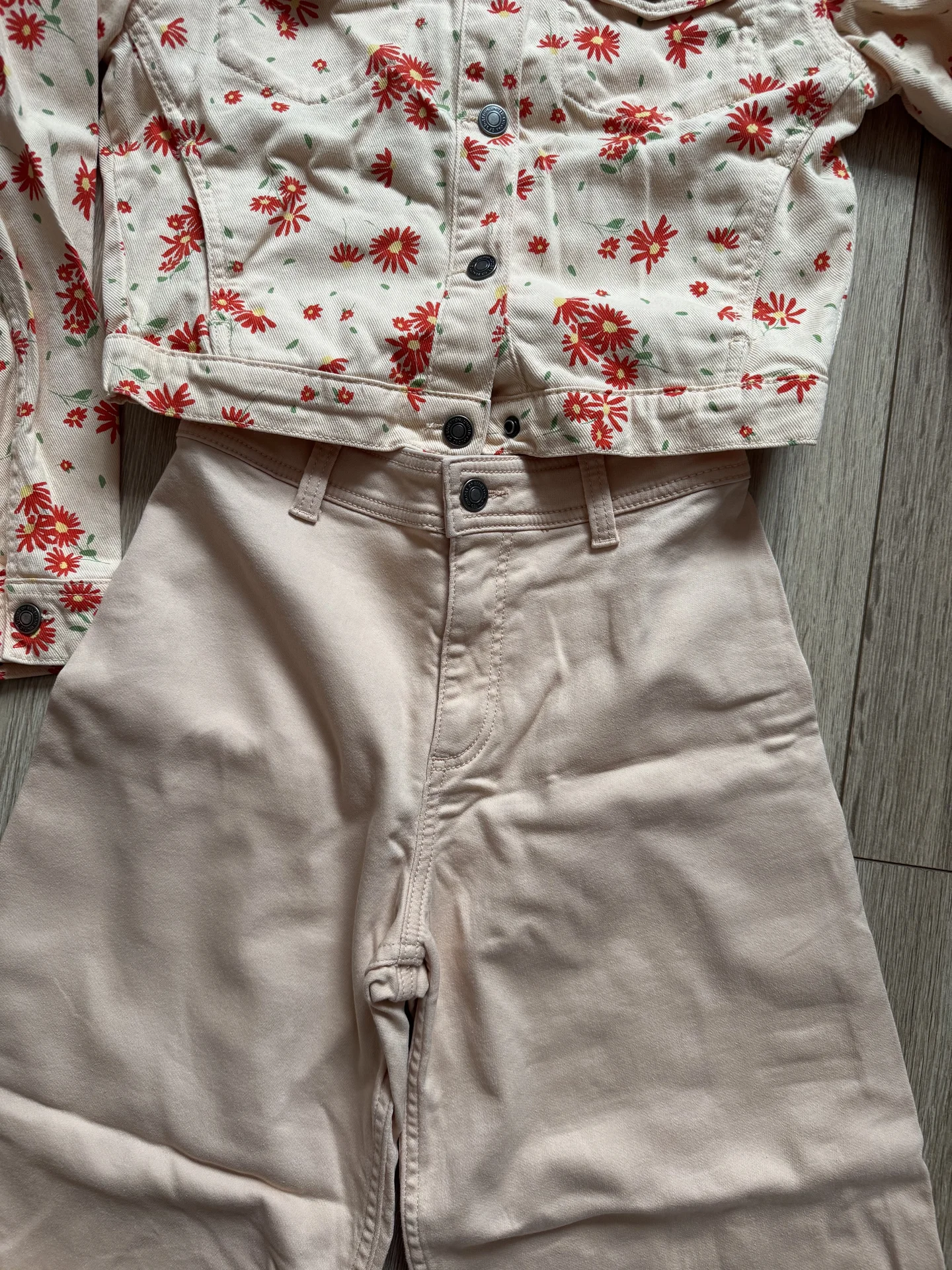 Джинсовый костюм для девочки Benetton 152-156 - миниатюра 3
