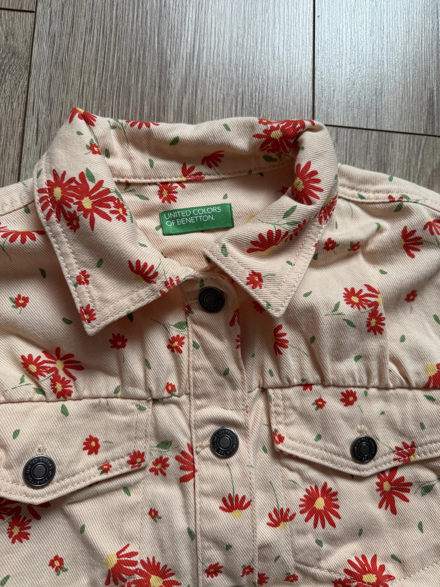 Джинсовый костюм для девочки Benetton 152-156 - миниатюра 4