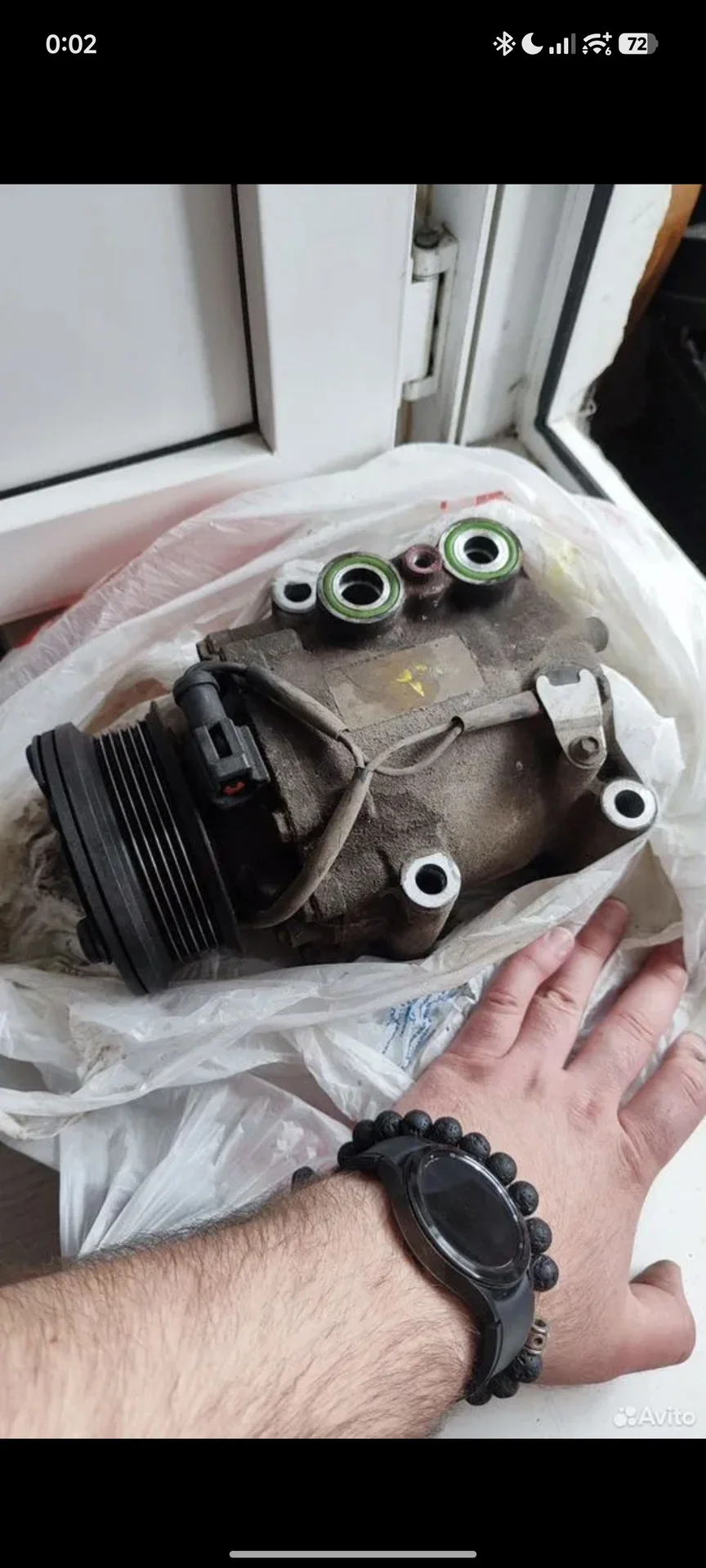 Компрессор кондиционера ford fiesta mk5 - миниатюра 3