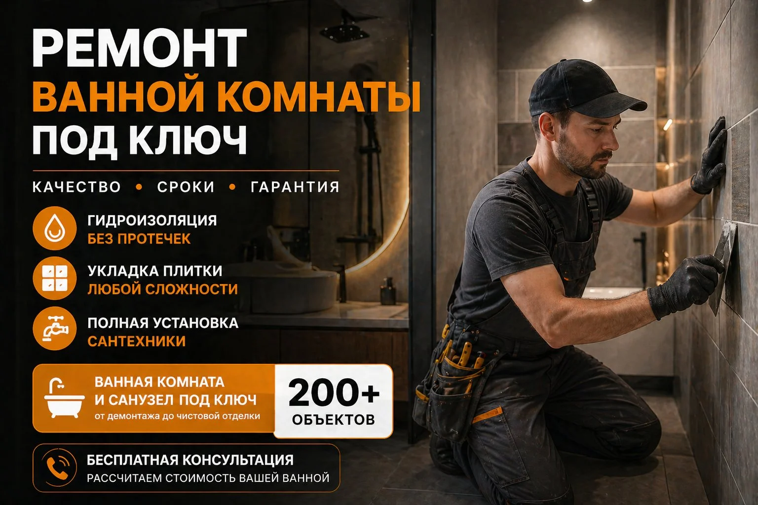 Ремонт ванной комнаты - изображение 1