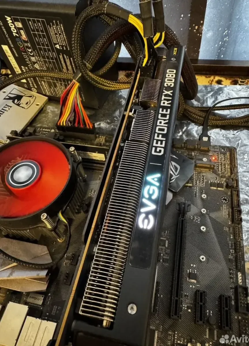 Rtx 3080 evga 10G на пломбе. коробка есть - миниатюра 2