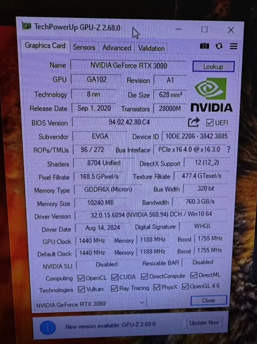 Rtx 3080 evga 10G на пломбе. коробка есть - миниатюра 8