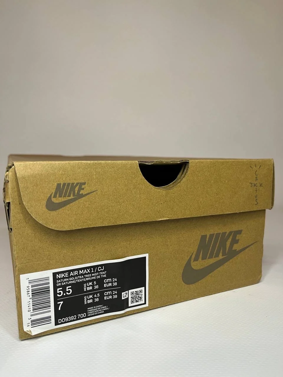 Travis Scott x Nike Air Max 1 "saturn gold" ориг - миниатюра 8