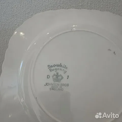 3 тарелки Johnson Brothers Snowwhite Regency - миниатюра 2